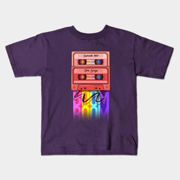 Sound like a retro (part 3) Kids T-Shirt by DaryaGrodsk